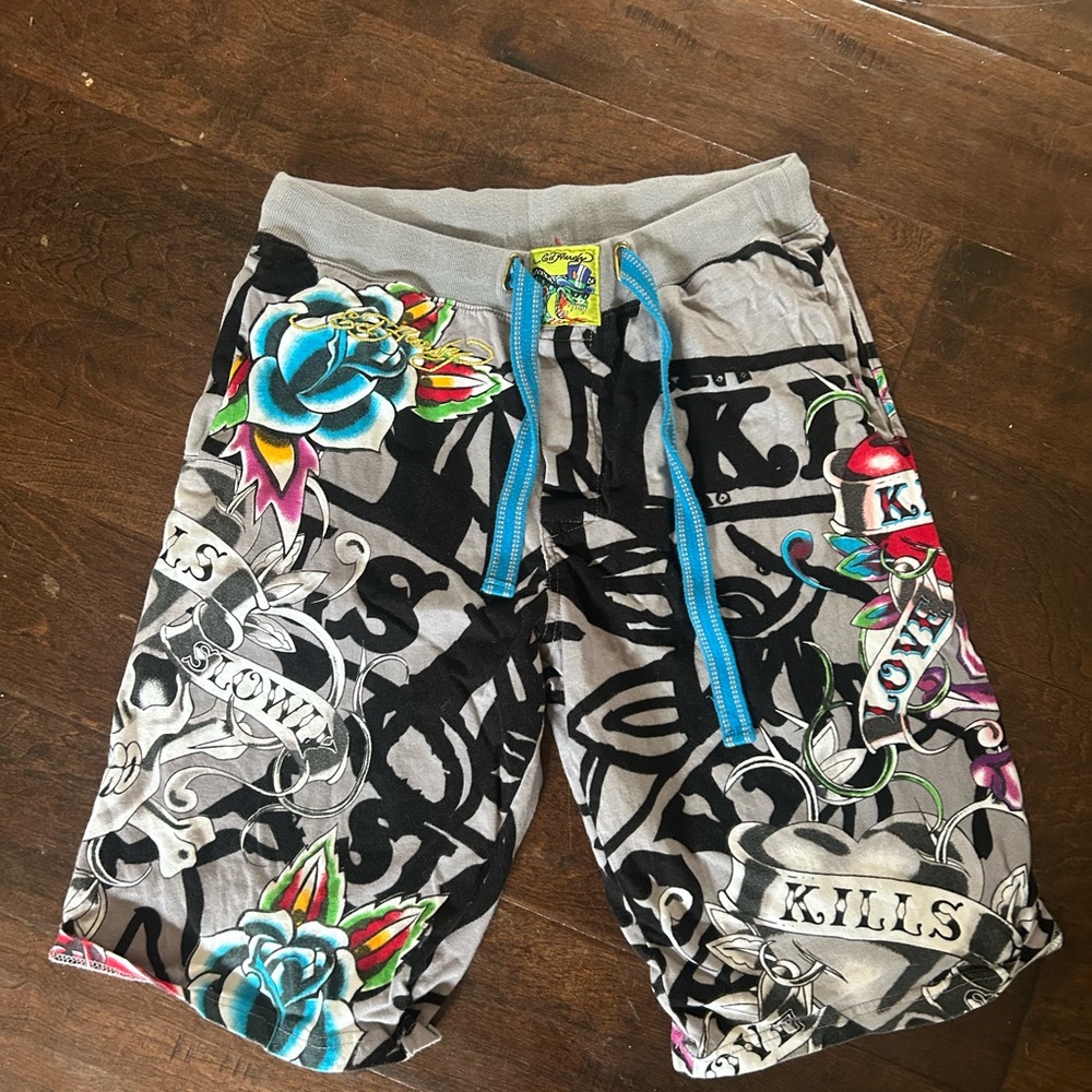 Ed Hardy Y2K sweat shorts size medium
